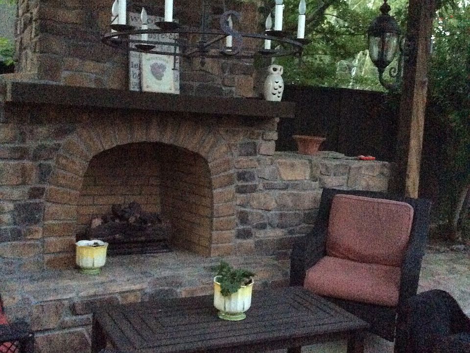 Outside fireplace