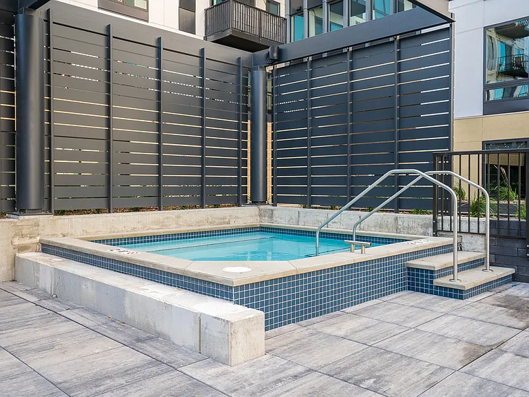 Unwind in our luxurious hot tub with easy walk-in access.