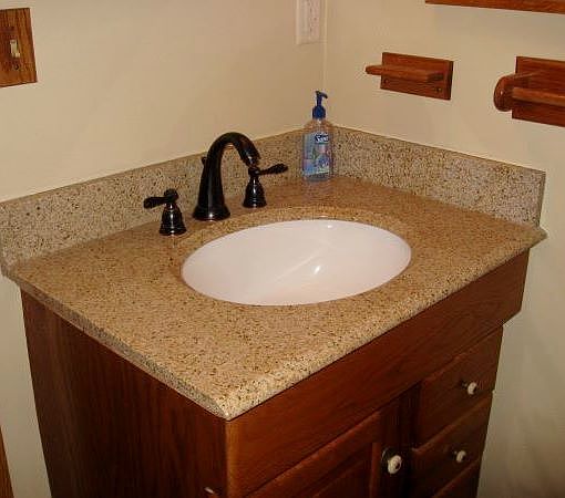 granite in master bathroom
