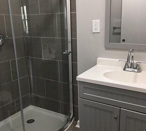 Gorgeous bath with shower in Master Bedroom