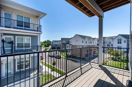 Front porch view of the beautiful neighborhood.