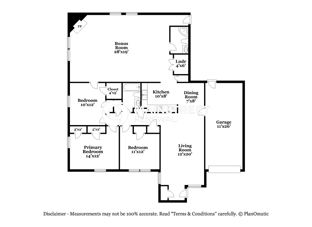 Floor Plan - 5780 Truelson Dr