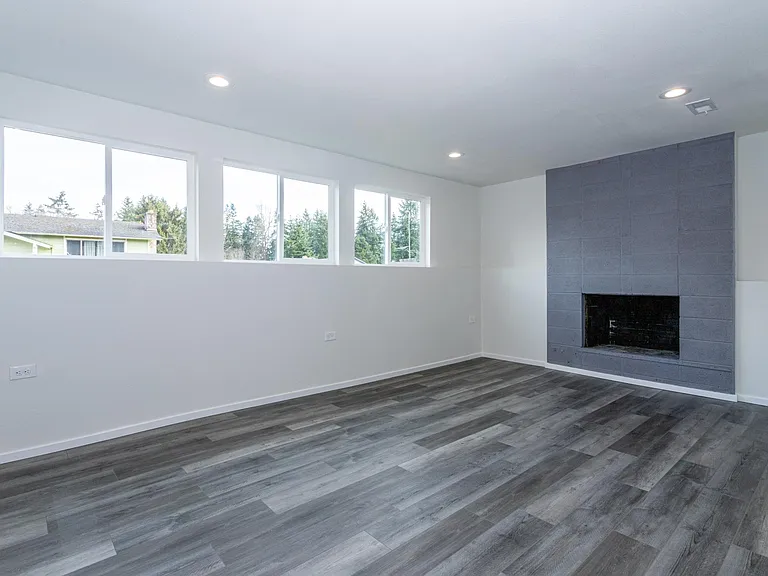 Basement recreation room.