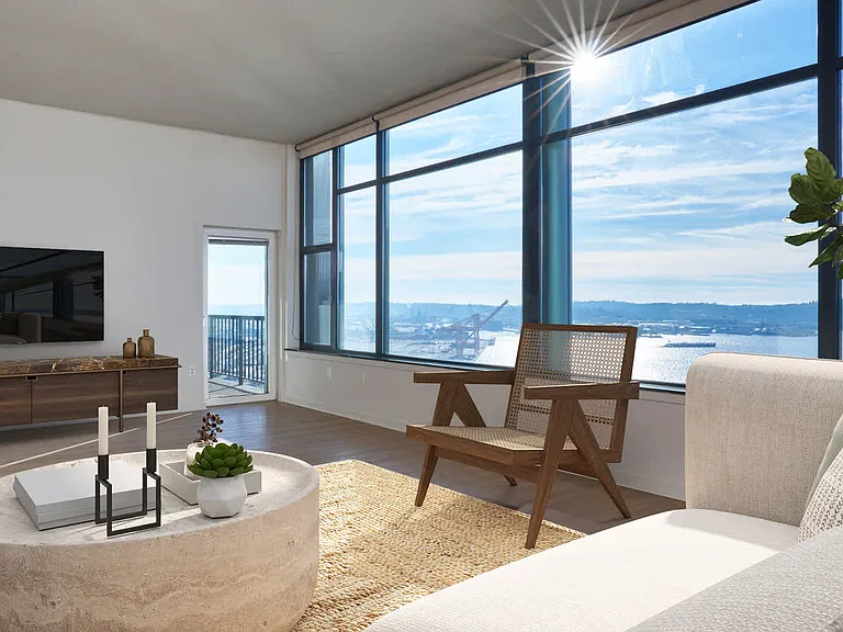 Living Room with Hard Surface Flooring