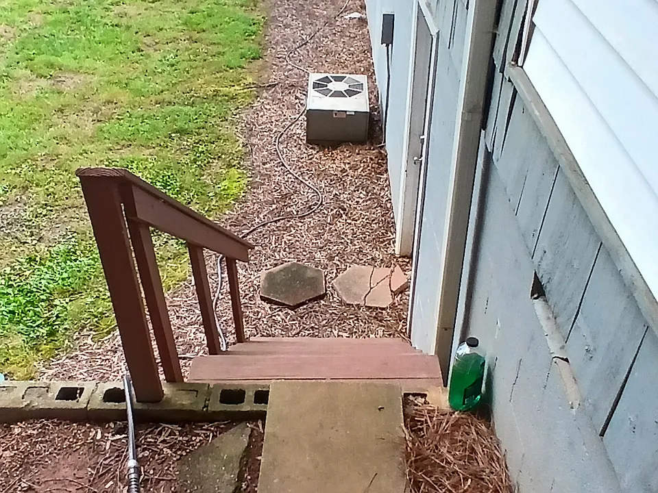 Steps to the basement