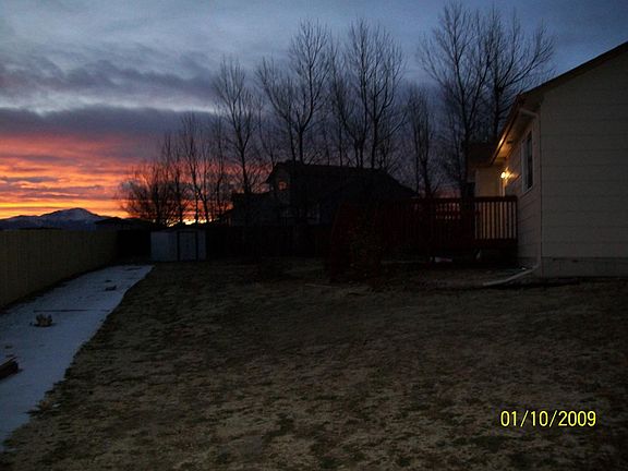 Large backyard, with sprinkler system.