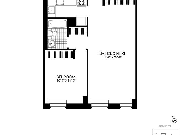 2nd image of 410 W 53rd St APT 232