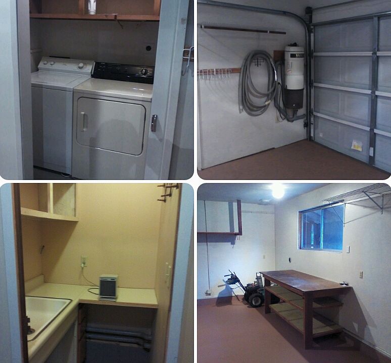 garage & laundry room area