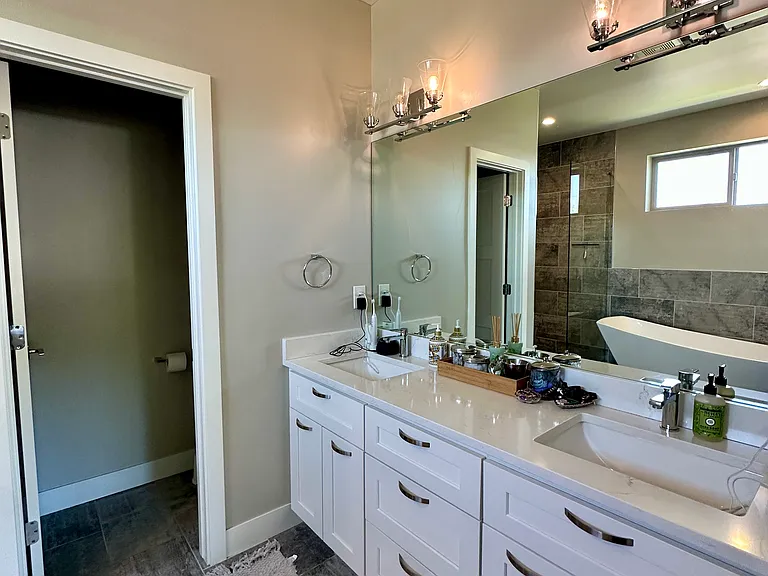 Primary bathroom.