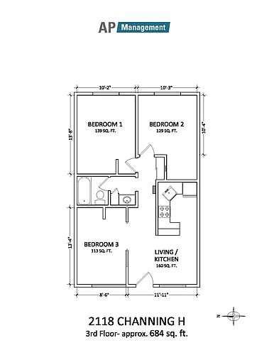 Floor plan 3-bedroom