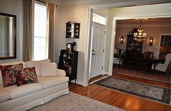 Living room w/foyer view