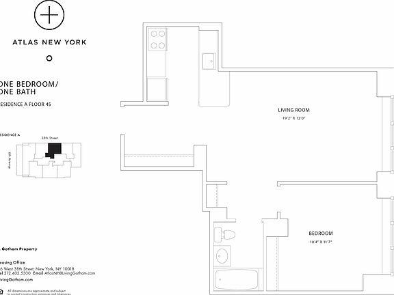 2nd image of 66 W 38th St APT 46A