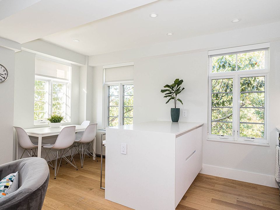 beautiful nature views from the open concept kitchen and dining area