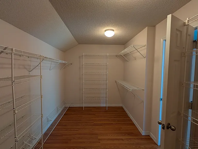 inside master closet