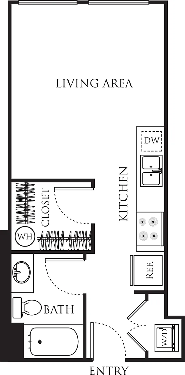 Floor plan Studio 375 B