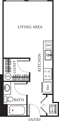 Floor plan Studio 375 B