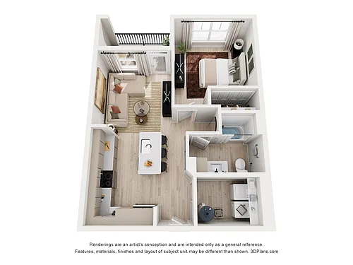 Floor plan Penny | 1 Bed | 1 Bath