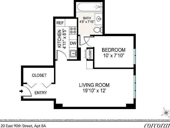 2nd image of 120 E 90th St APT 8A