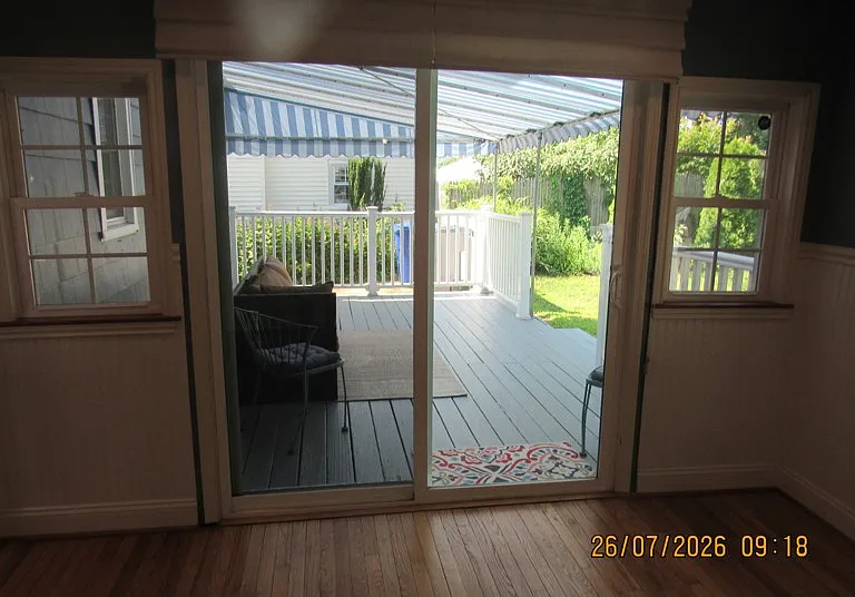 from den to covered deck
