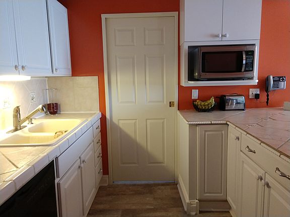 Pocket door to living room.