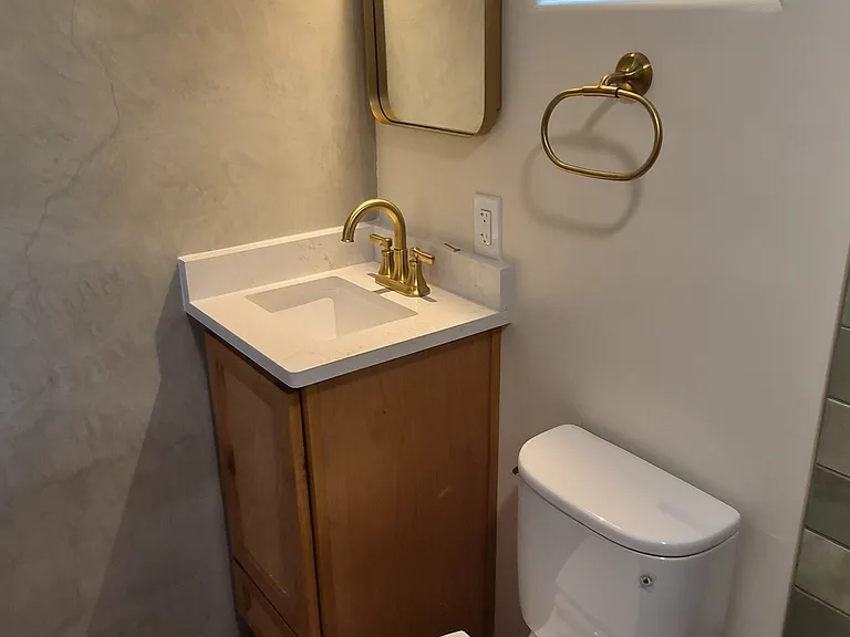 hand-applied artisan plaster and classic terracotta floors