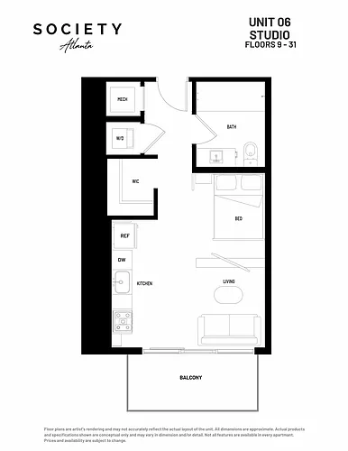 Floor plan Studio - S3