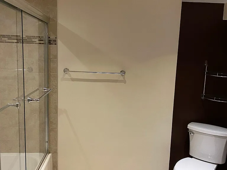 Newly painted bathroom