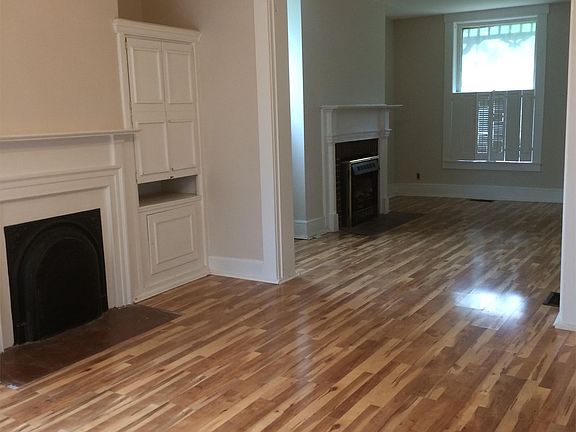 Living room and dining room