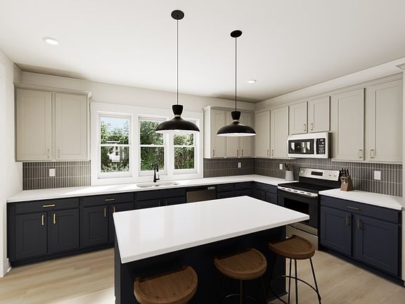 Kitchen shown with Argyle Socks