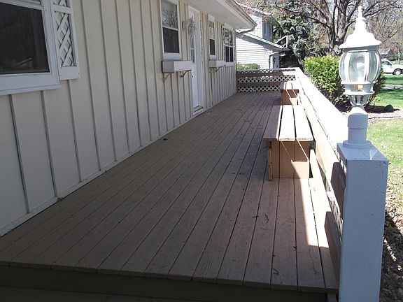 Full length front porch