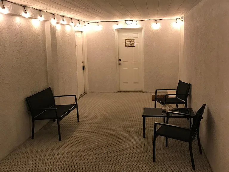 Front sitting chill area.