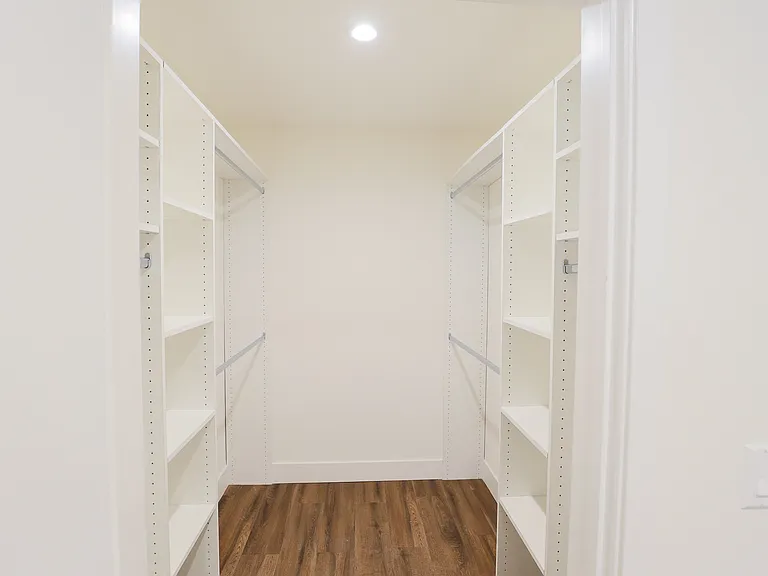 Walk-In Closet with Built-In Organizers