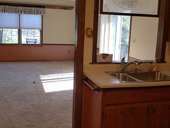 Kitchen open to family room.