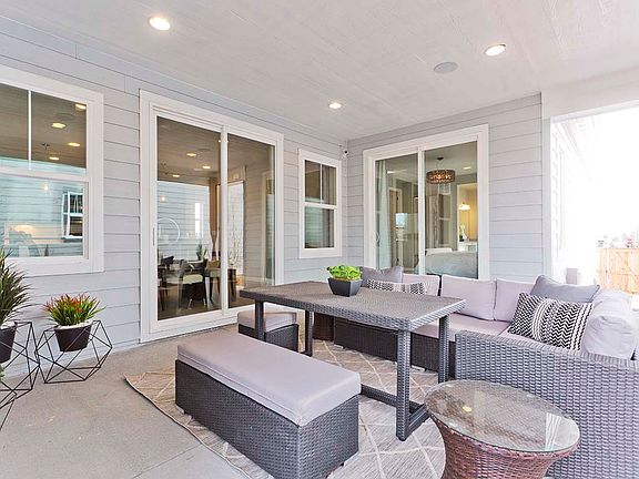 Example of Residence 3204 Covered Patio - Colors and finishes will vary on actual home.