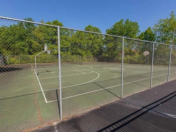 Basketball and tennis court