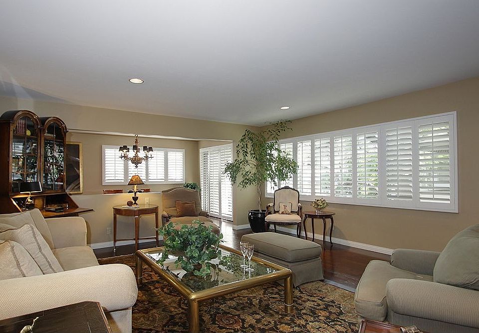 The elegant and sophisticated living room.