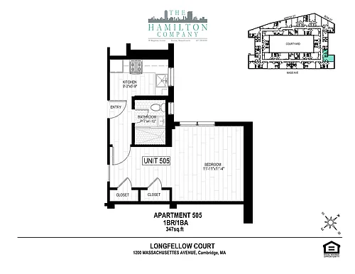 Floor plan 1 BEDROOM
