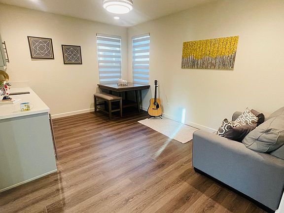 Spacious Living Room with Kitchenette