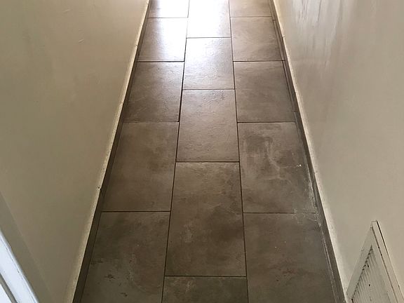 New tile flooring