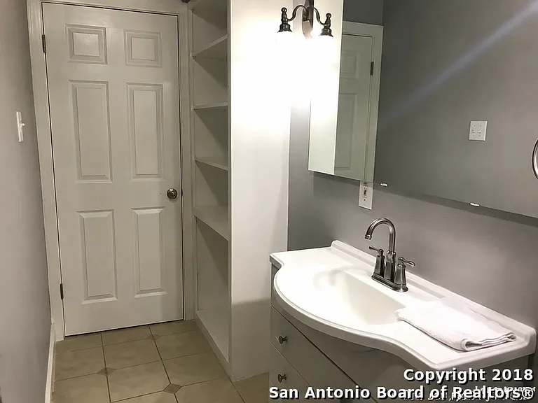 Hallway bathroom
