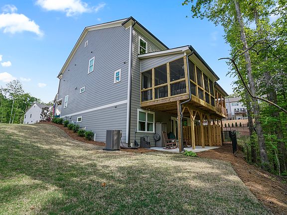 Rear View Screened Porch-lower level outdoor seating