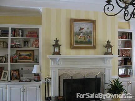 Great room
						:
						Fireplace with bookcases on each side