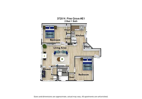 Floor plan Two Bedroom