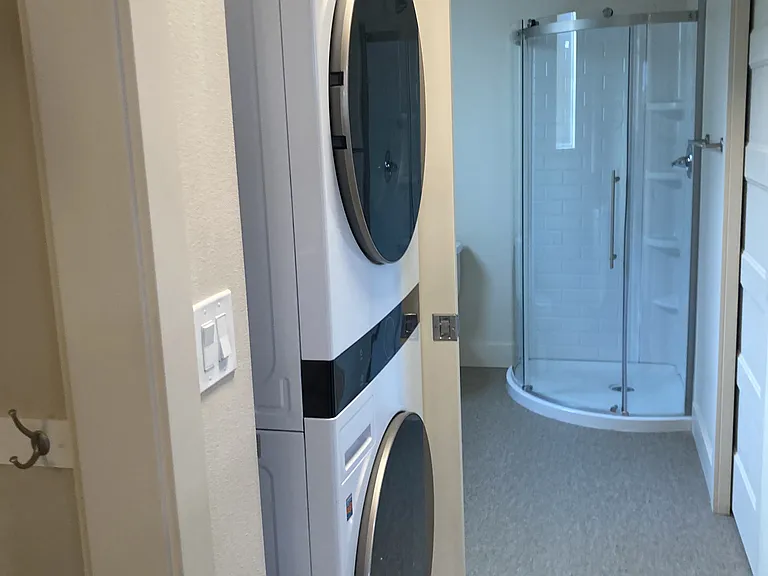 High efficiency washer and dryer