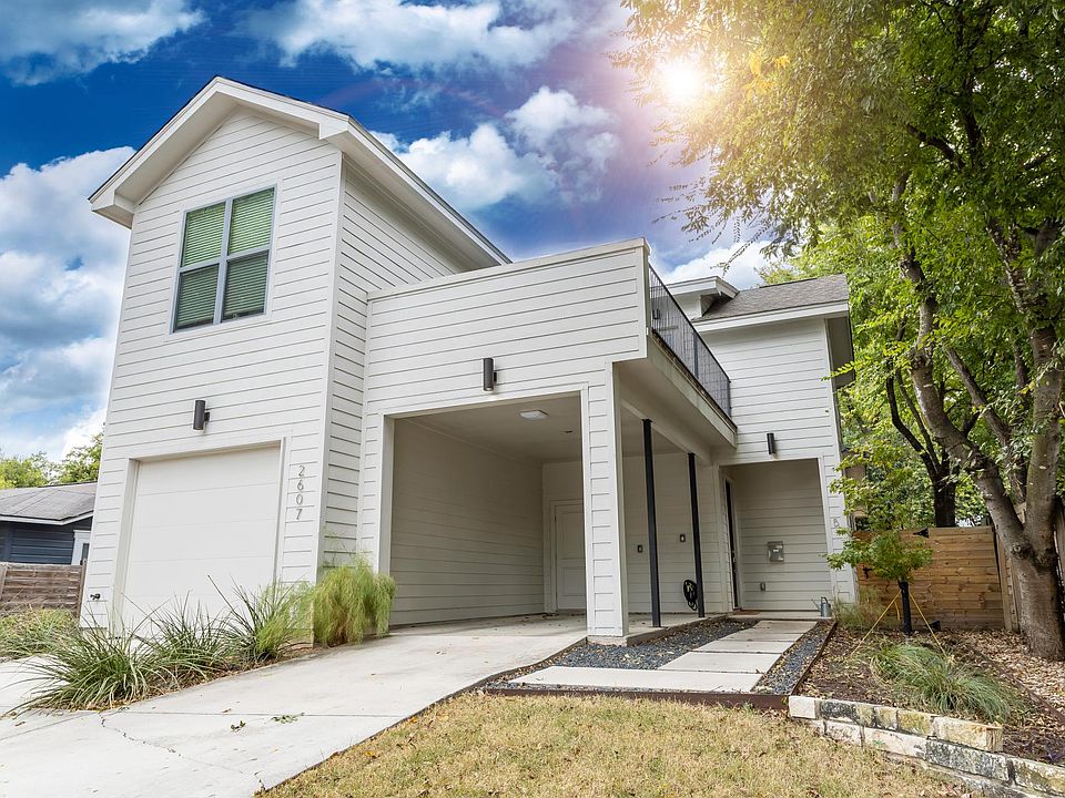 Front of home and carport