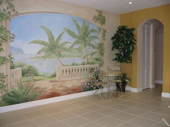 Mural at entrance
