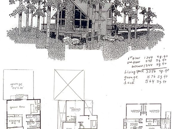blue prints before garage
