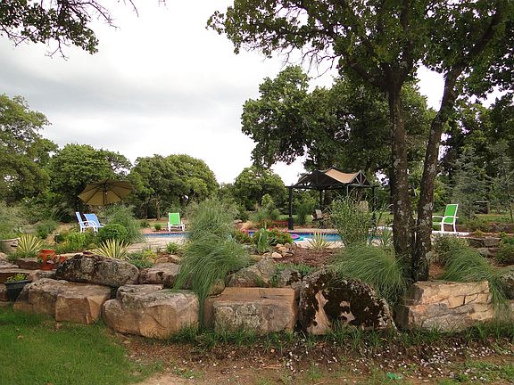 pool as seen from patio, 201