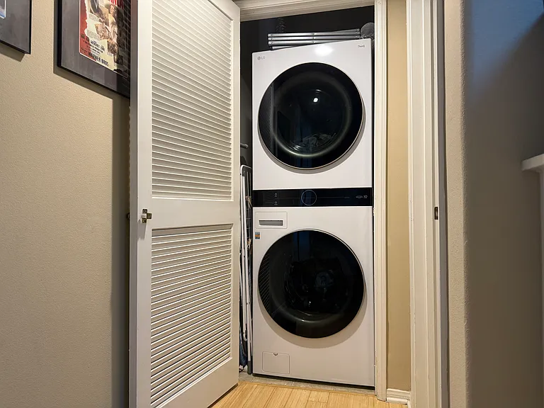 In-unit laundry; brand new washer and dryer
