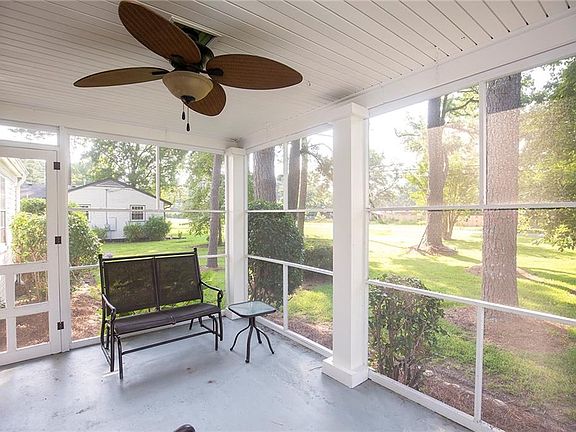Relax on the screened porch